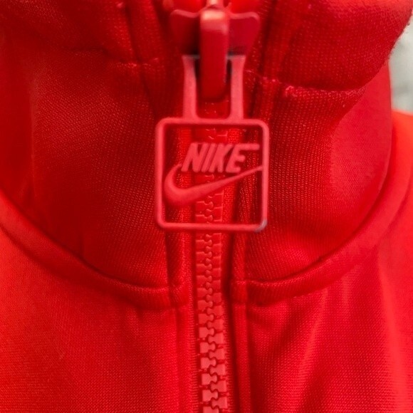 Nike Womens‎ sportswear tropical cropped crimson jacket size L - Picture 7 of 8